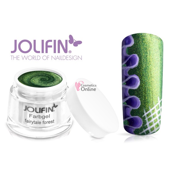 Gel UV Jolifin cu sidef Fairytale Forest 5 ml